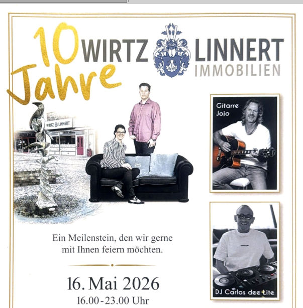 Jubiläum Wirtz & Linnert